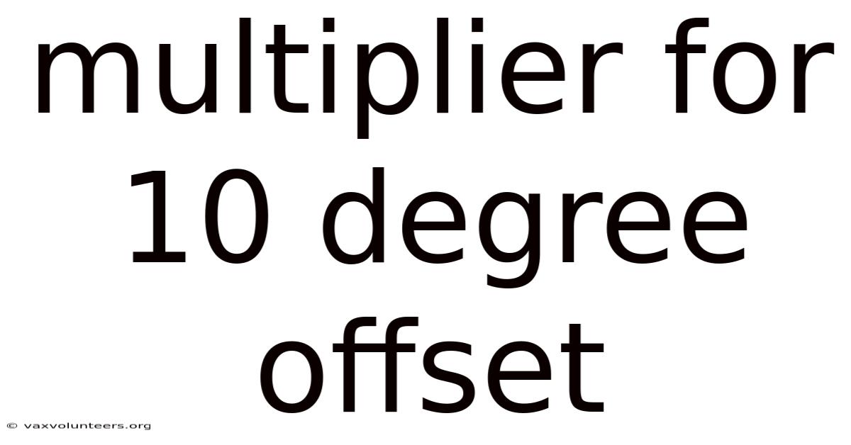 Multiplier For 10 Degree Offset