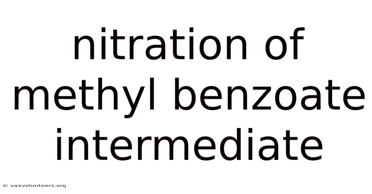 Nitration Of Methyl Benzoate Intermediate