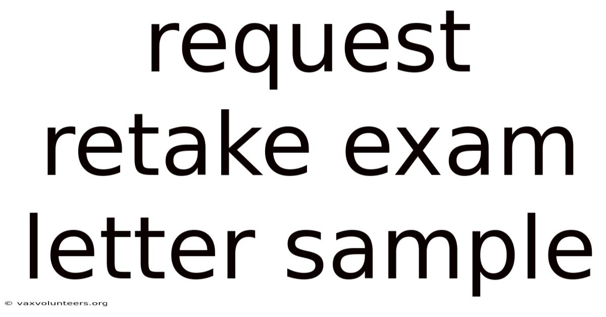 Request Retake Exam Letter Sample