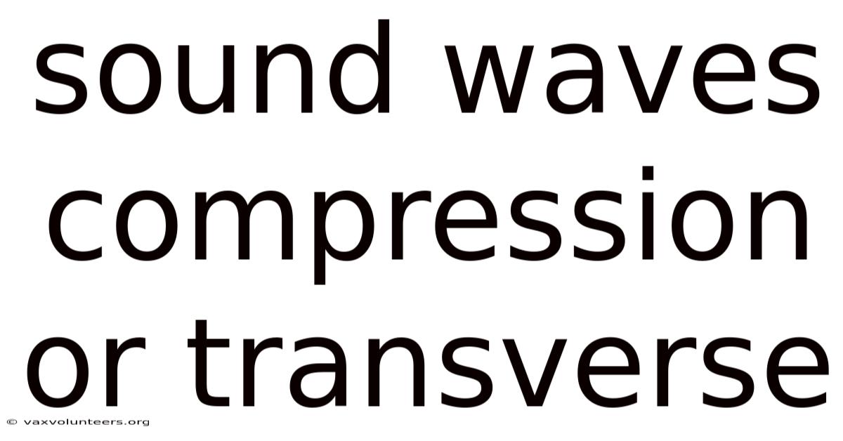 Sound Waves Compression Or Transverse