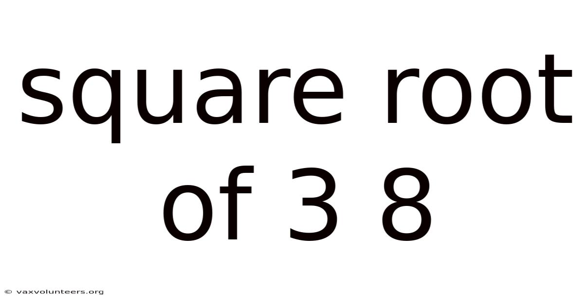 Square Root Of 3 8