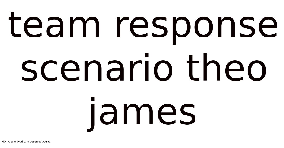 Team Response Scenario Theo James