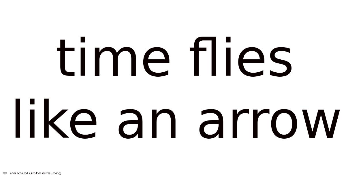 Time Flies Like An Arrow