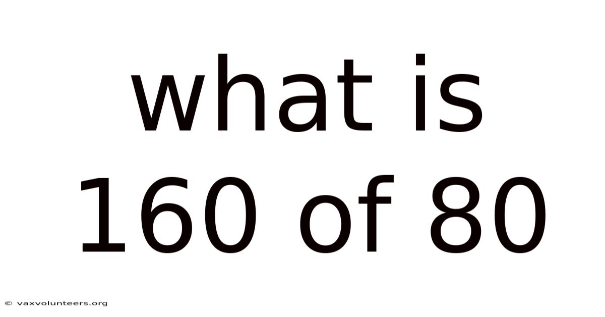 What Is 160 Of 80