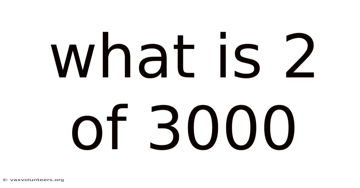What Is 2 Of 3000