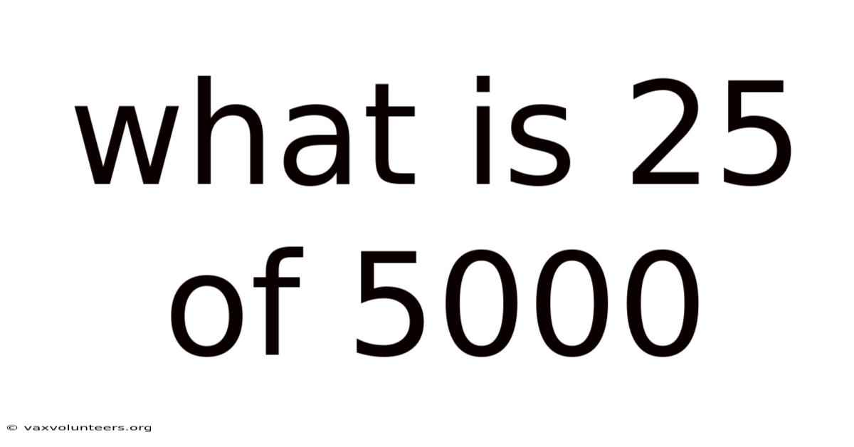 What Is 25 Of 5000