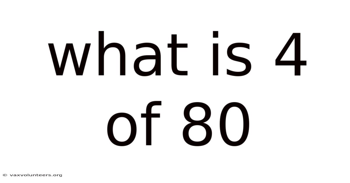What Is 4 Of 80