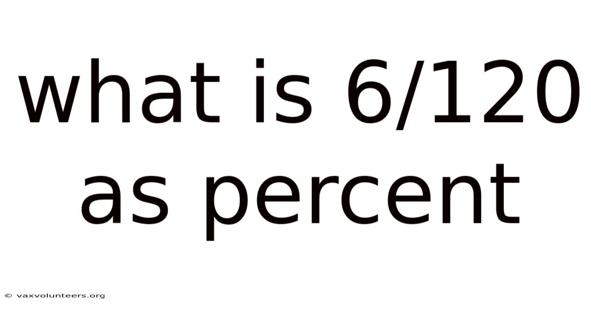 What Is 6/120 As Percent
