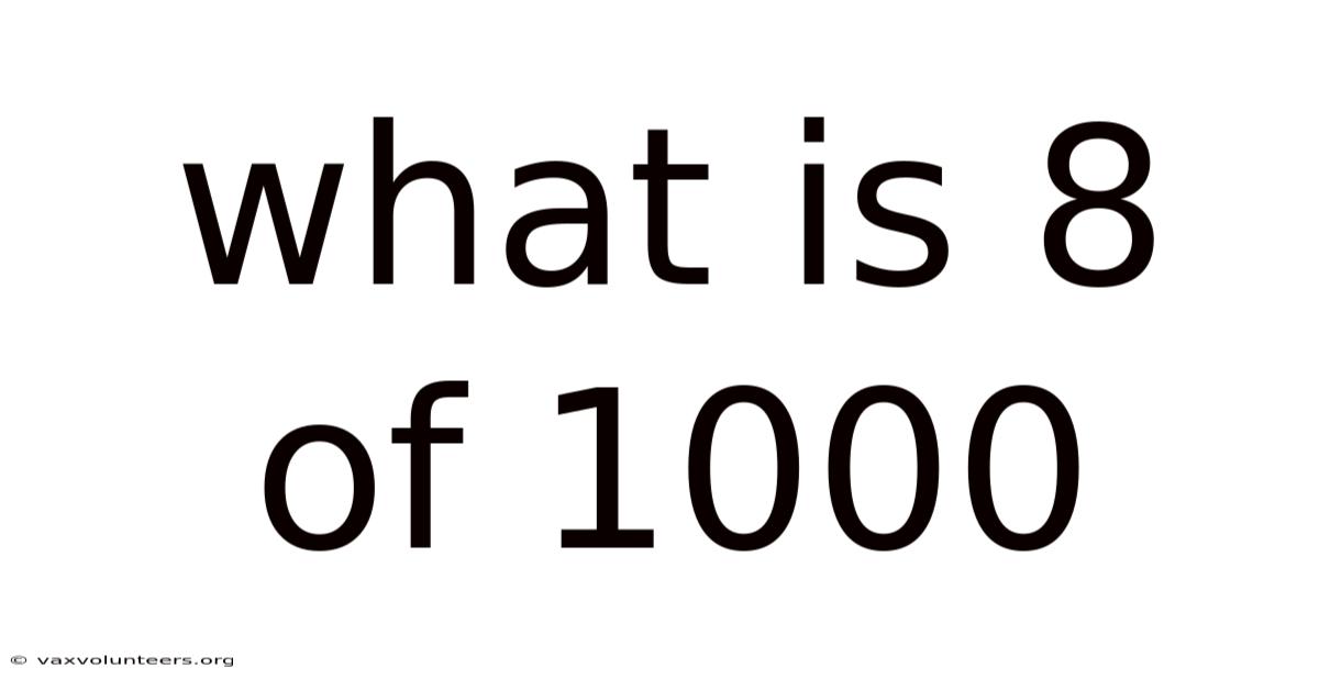 What Is 8 Of 1000