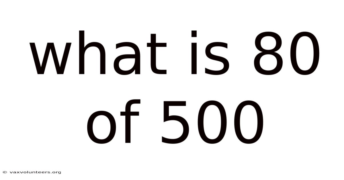 What Is 80 Of 500