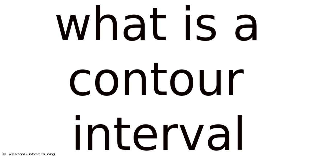 What Is A Contour Interval