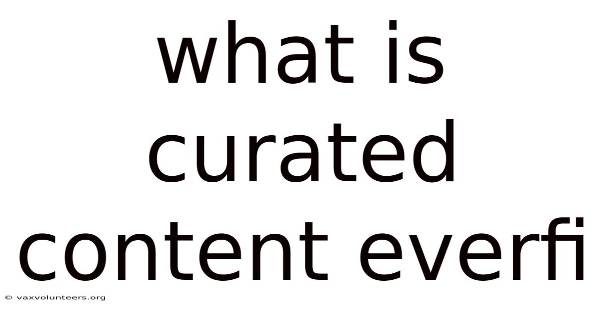 What Is Curated Content Everfi
