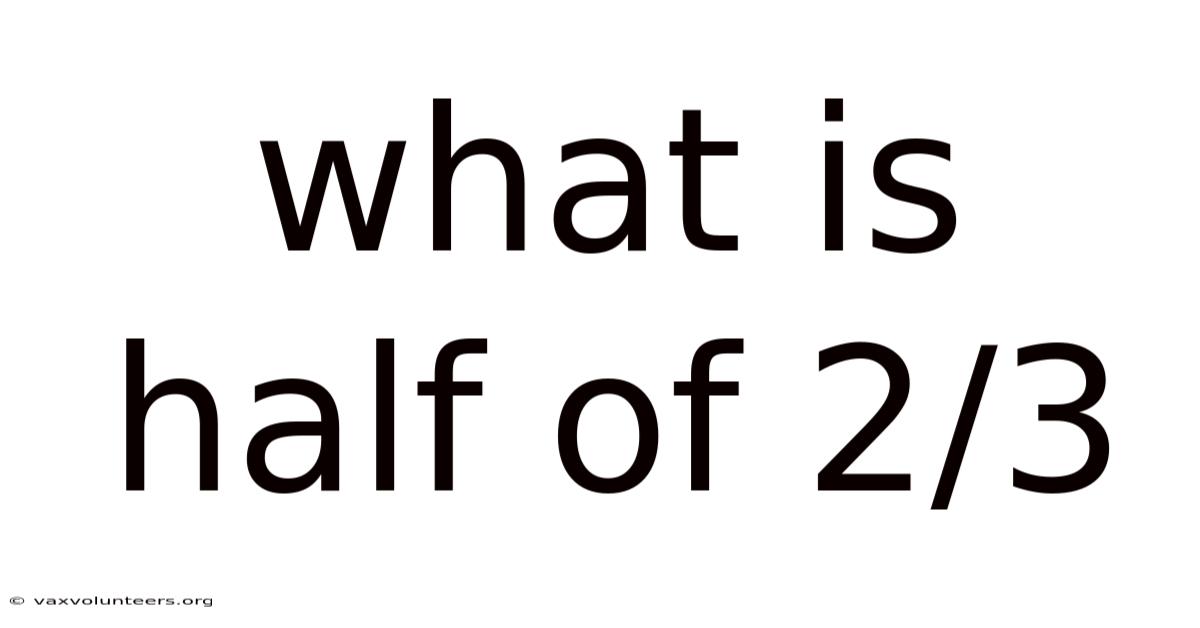 What Is Half Of 2/3