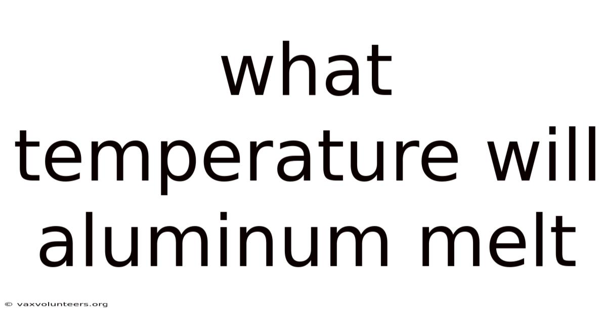 What Temperature Will Aluminum Melt