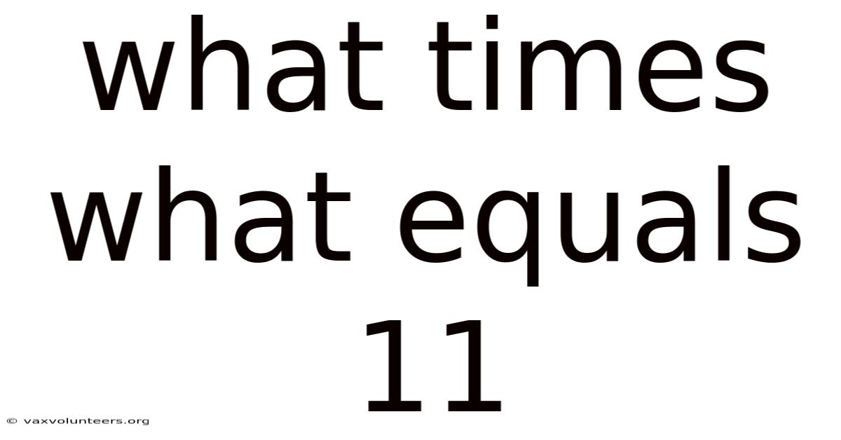 What Times What Equals 11