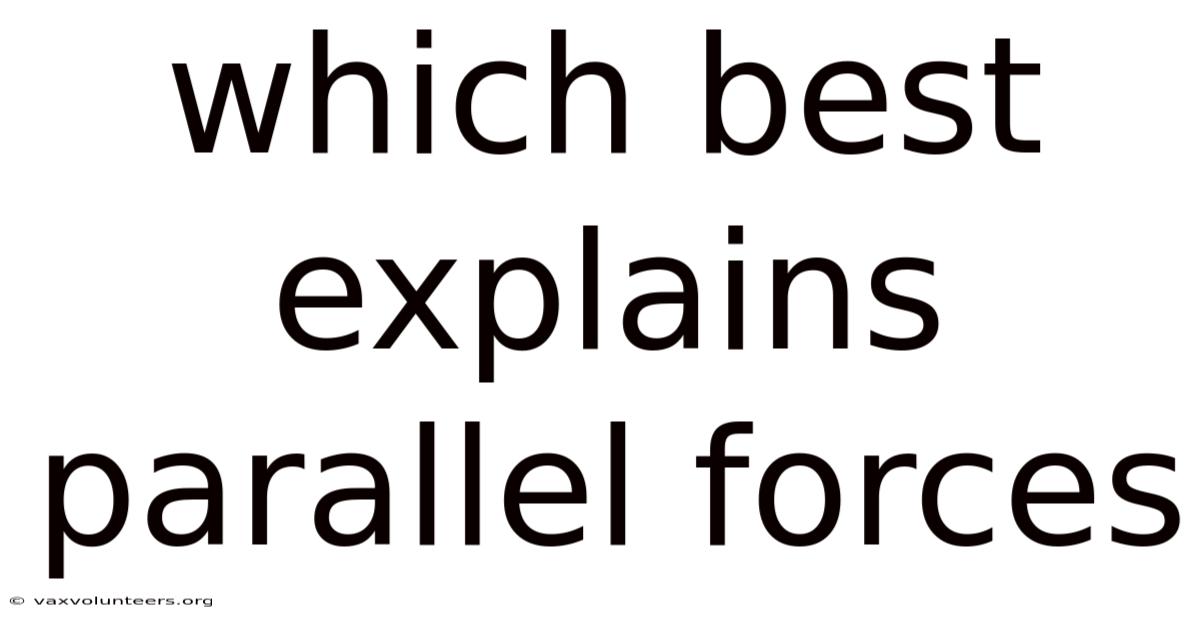 Which Best Explains Parallel Forces