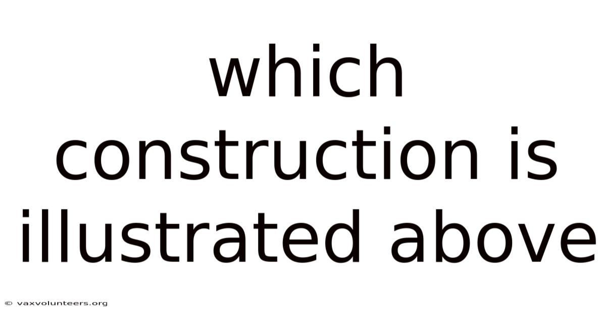 Which Construction Is Illustrated Above
