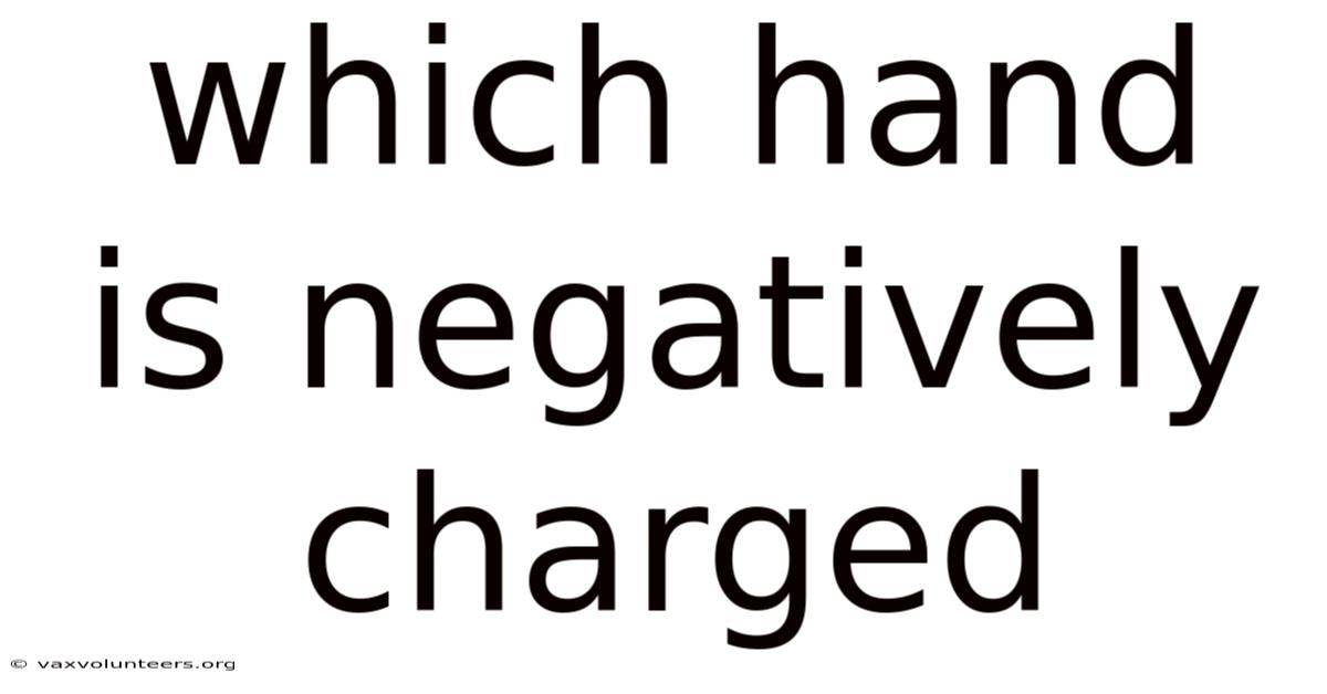 Which Hand Is Negatively Charged