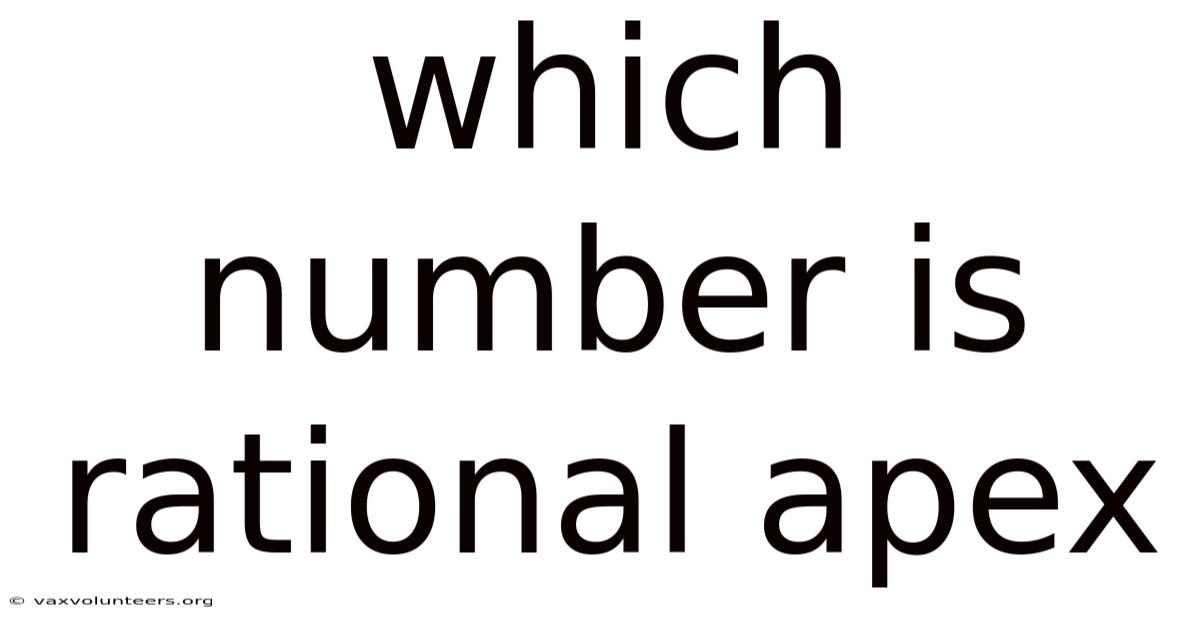 Which Number Is Rational Apex