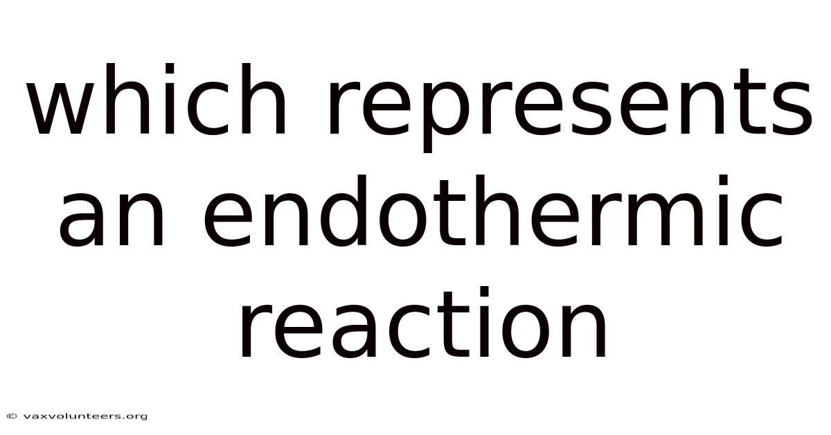 Which Represents An Endothermic Reaction