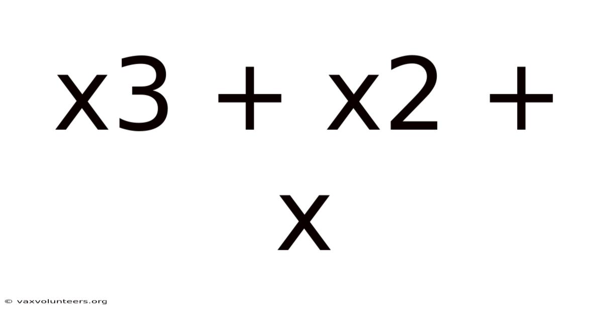 X3 + X2 + X