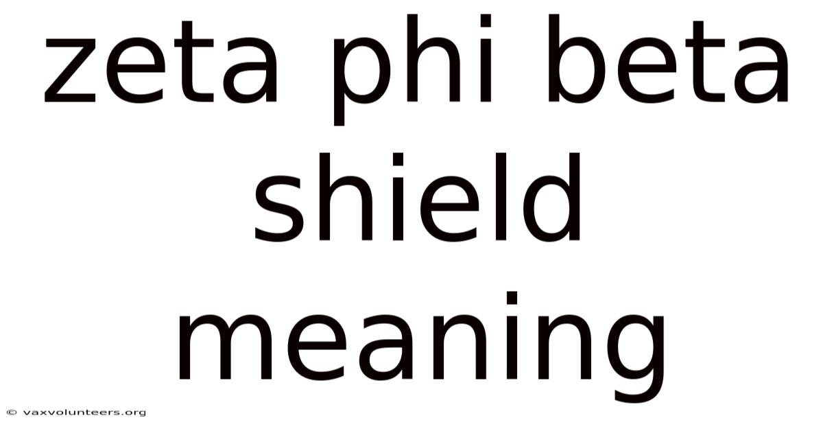 Zeta Phi Beta Shield Meaning